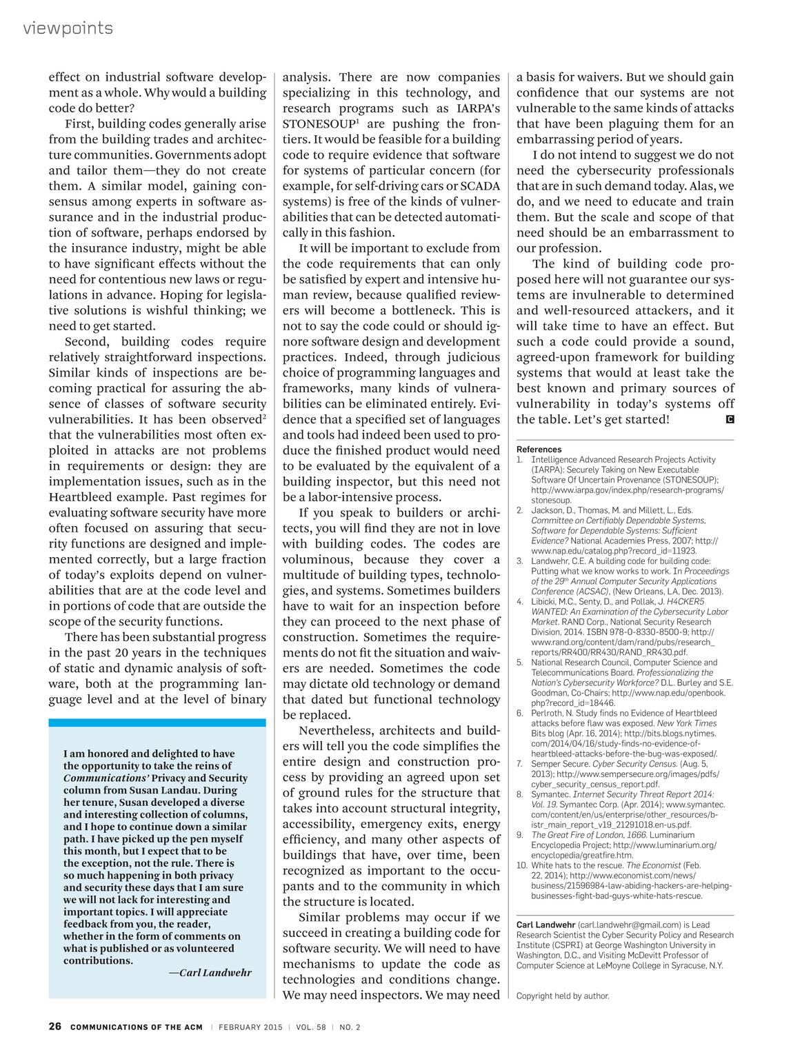 Communications Of The Acm February 2015 Page 27